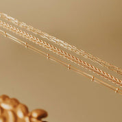 Madeline Gold Filled Paperclip Necklace: 16"
