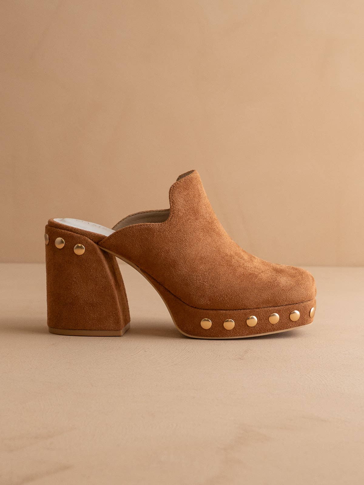 The Sierra | Caramel Platform Clog Mule - Caramel