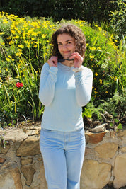 Softest Long Sleeve Tee - Sky Blue