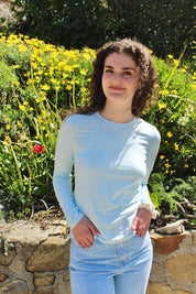 Softest Long Sleeve Tee - Sky Blue