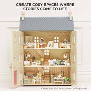 Wooden Dolls House Bathroom Furniture