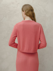 Fine cotton crewneck: Azzurro