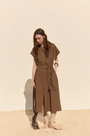 Cancela Dress - Pecan