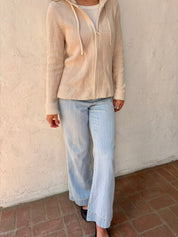 Cotton Fisherman Hoodie - Oatmeal