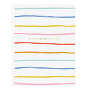 Birthday Stripes Card