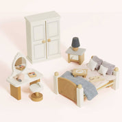 Wooden Dolls House Bedroom