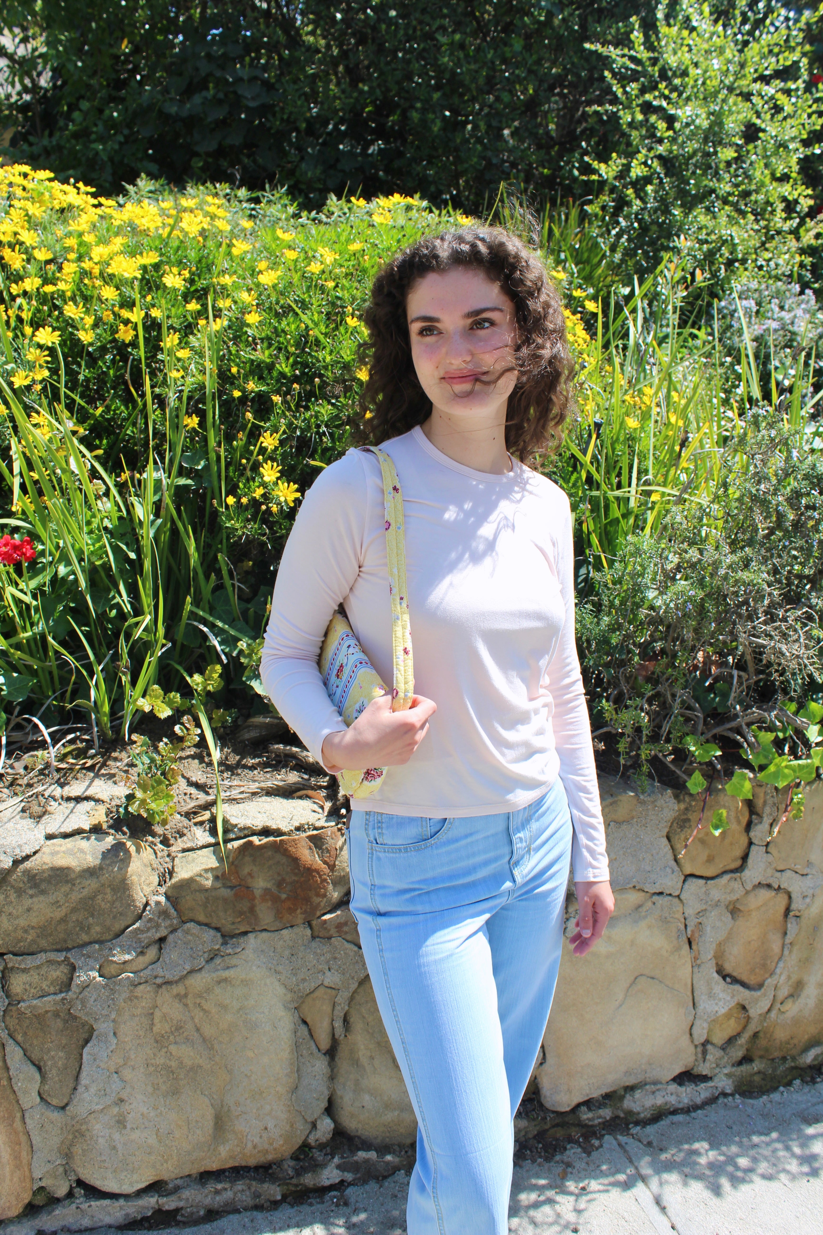 Softest Long Sleeve Tee - Pink Rose