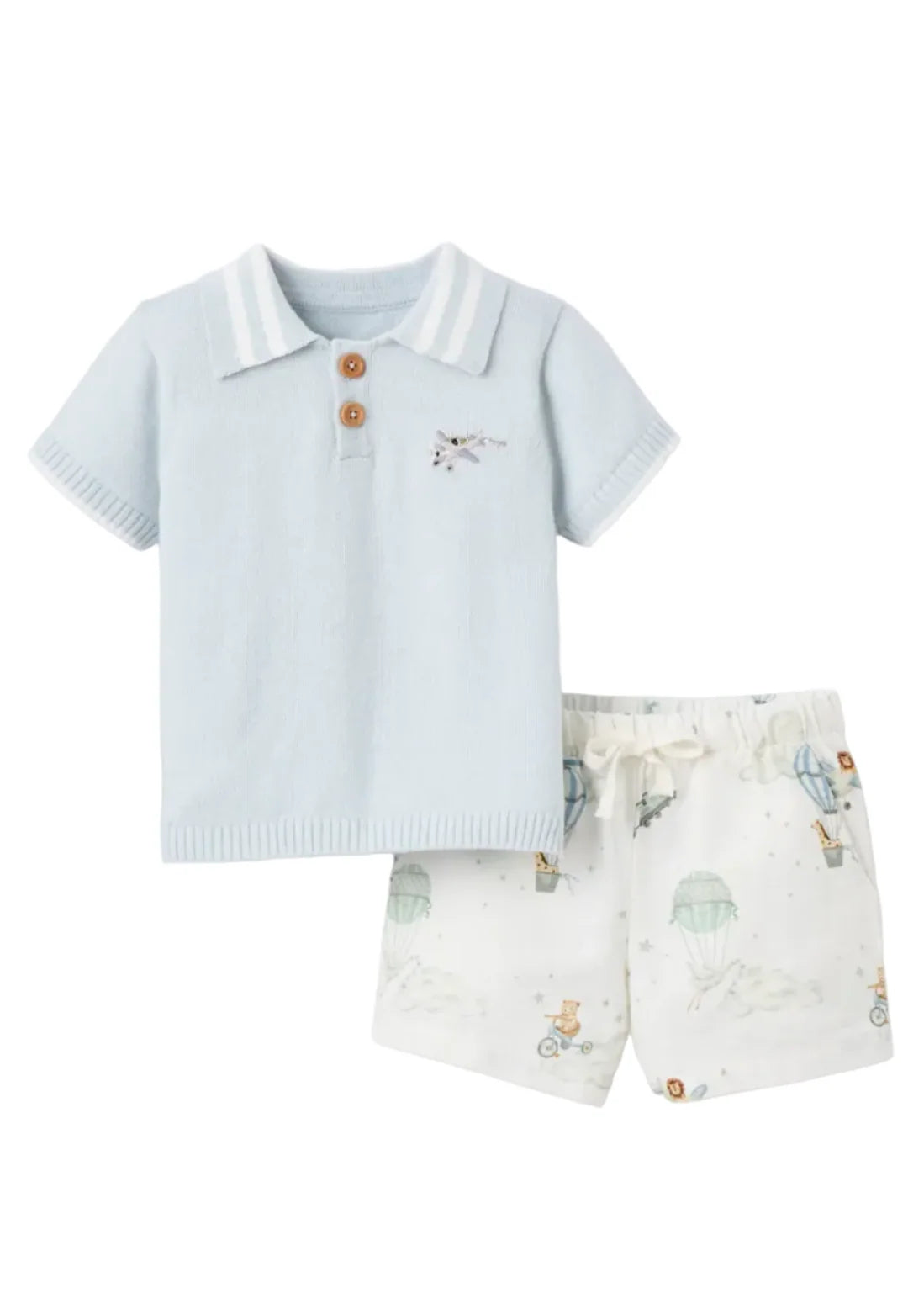 Dreamscape Knit Polo Shirt +  Printed Oxford