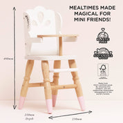 Wooden Dolls Highchair