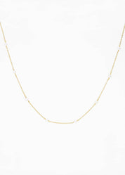 Pearl Drop Choker Necklace in Gold