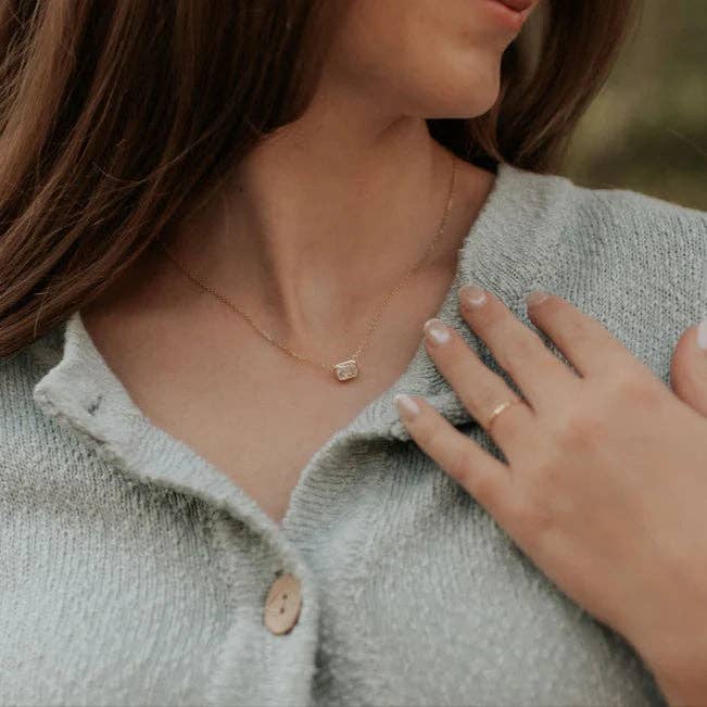 Blair Diamond Necklace: Gold