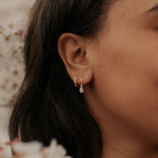 May Raindrop Hoops: Gold