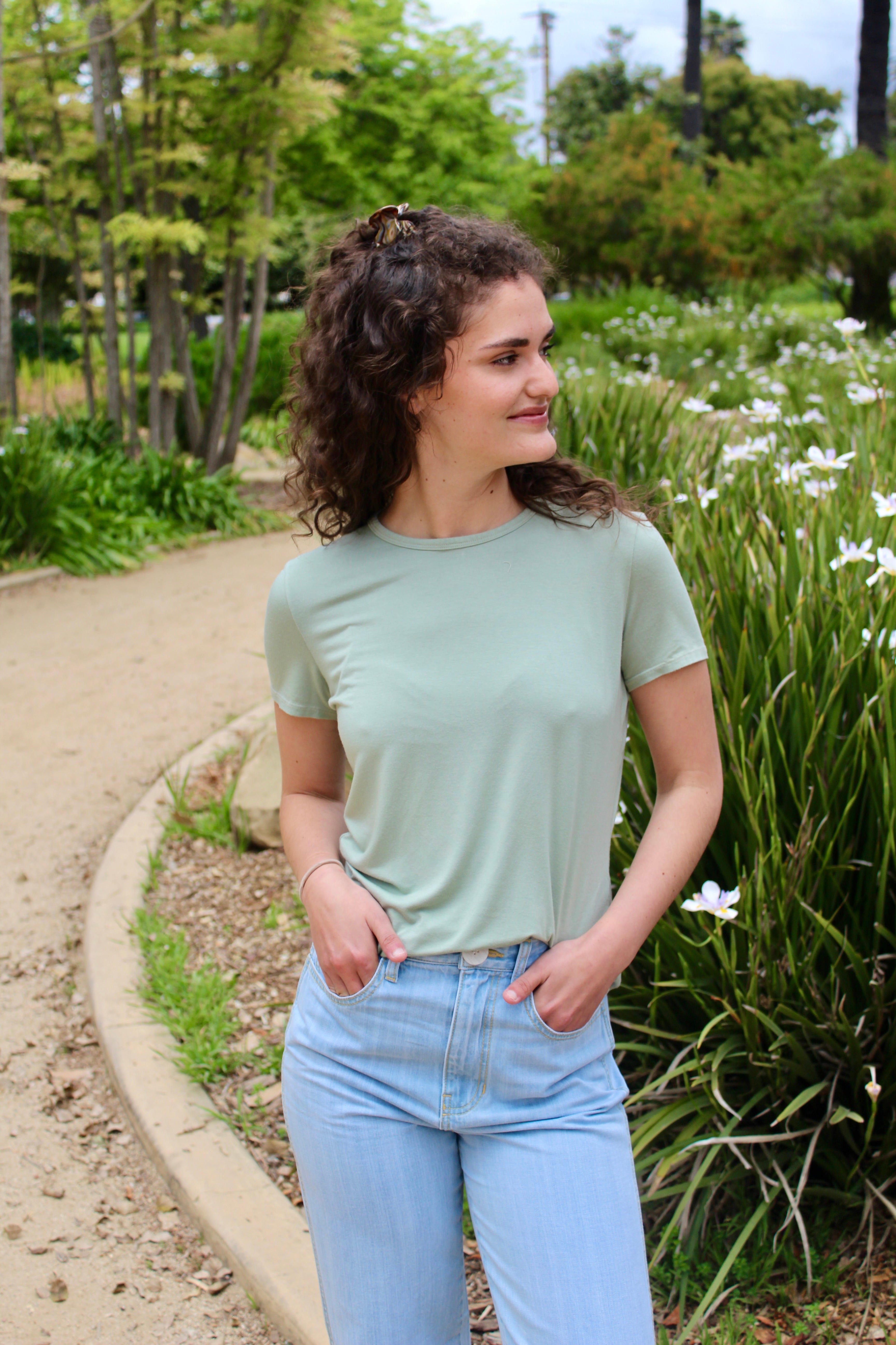 Softest Tee - Agave Green