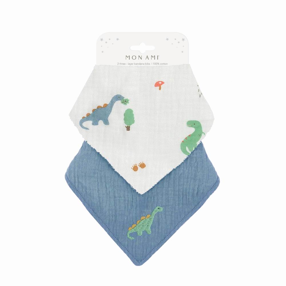 Mon Ami Jurassic 2-Piece Bib Set