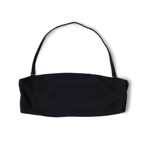 Bandeau Bathing Suit Top - Black Sea