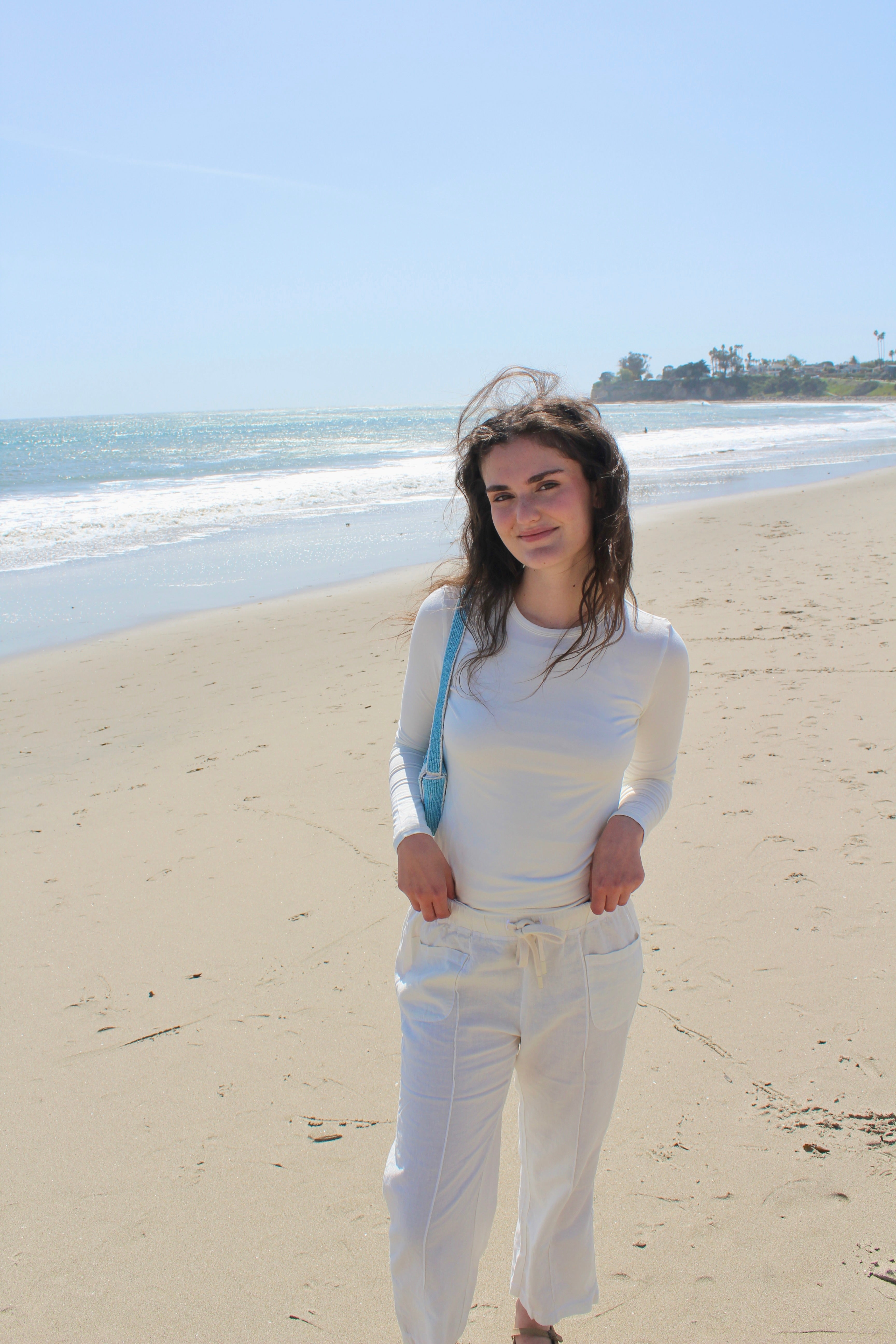 Linen Capri Pant - Coconut
