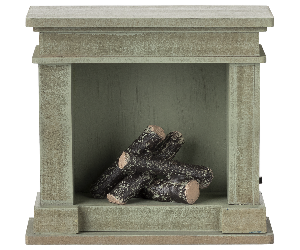 Maileg Fireplace Miniature Dusty Green