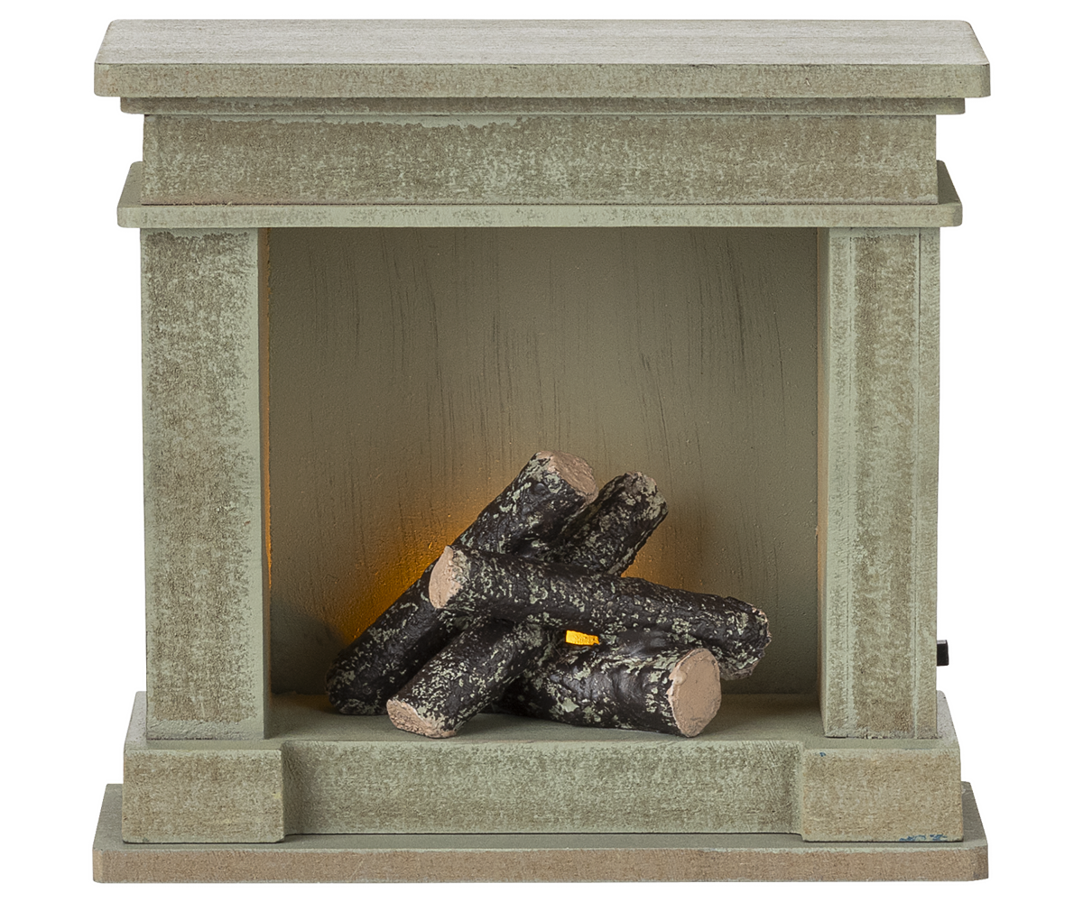 Maileg Fireplace Miniature Dusty Green - view 4