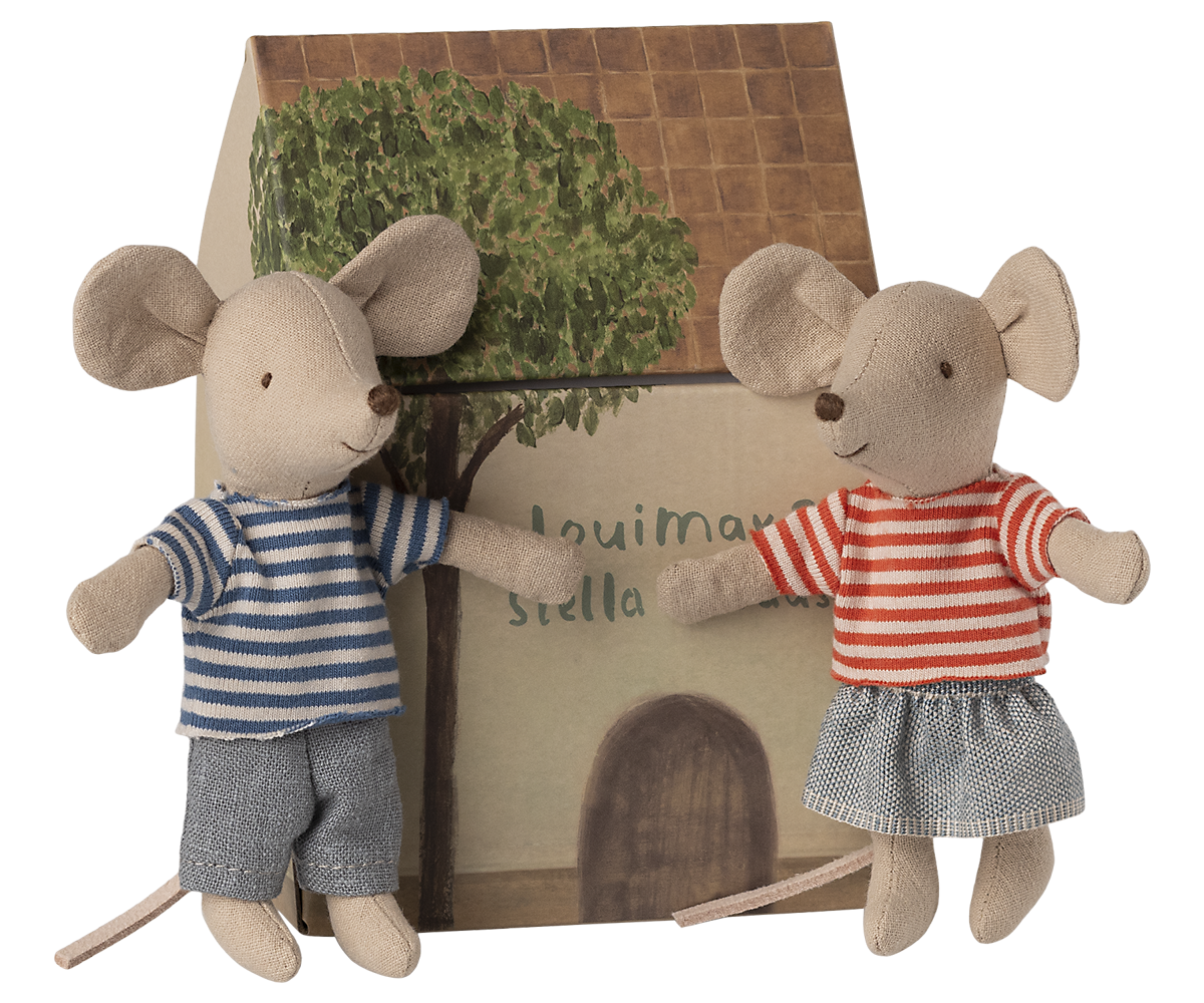 Maileg LouiMax and Stella Little brother and sister mice - view 6