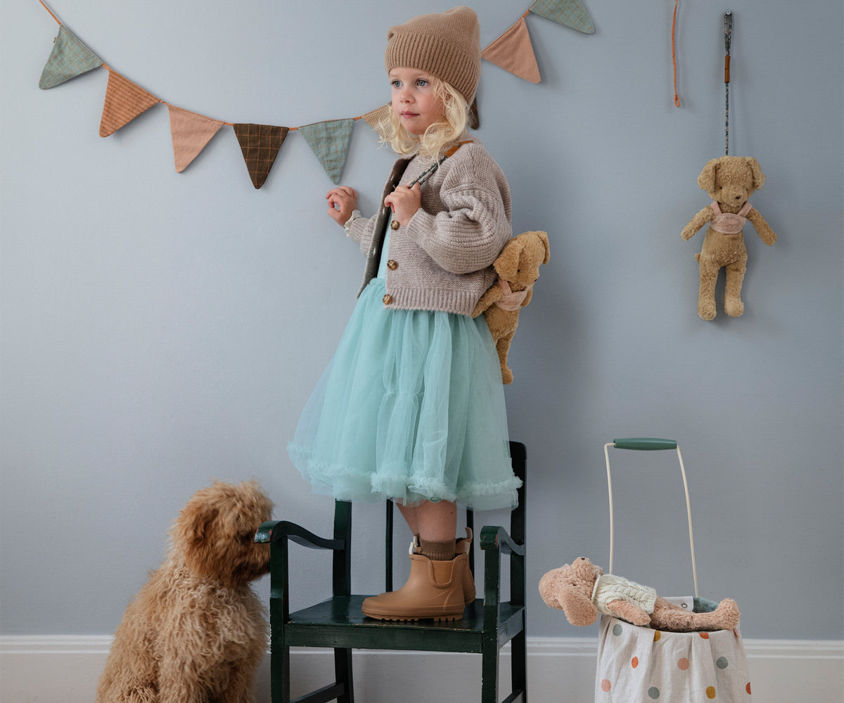 Maileg Poodle Dog Vintage Plush Dusty Powder - view 4