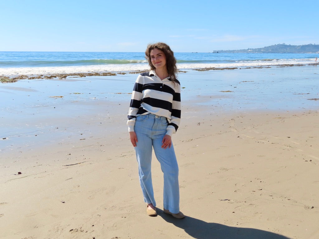 Frances Top - Ocean Blue