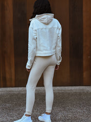 Cotton Fleece Jacket - Coconut