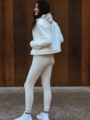 Cotton Fleece Jacket - Coconut