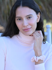 Soft Rib Turtleneck - Pink Rose