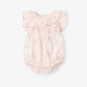 Fleur de Provence Swiss Dot Smocked Bubble - Floral
