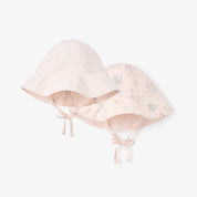 Fleur de Provence Sunhat - Swiss Dot & Pink Seersucker