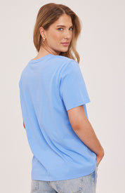 Victoria Cotton Tee - Bluebell