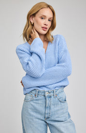 Spencer Knit Sweater - Sky