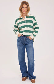 Britt Top - Hunter Stripe