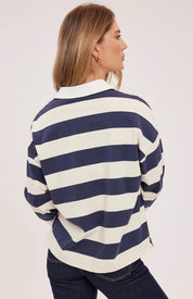 Britt Top - Navy Stripe