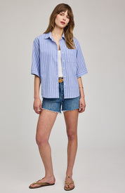 Blaire Top - Ocean Stripe