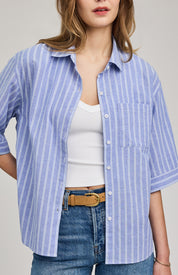 Blaire Top - Ocean Stripe