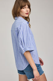 Blaire Top - Ocean Stripe