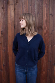 Softest Cashmere Cardigan - Ocean Blue