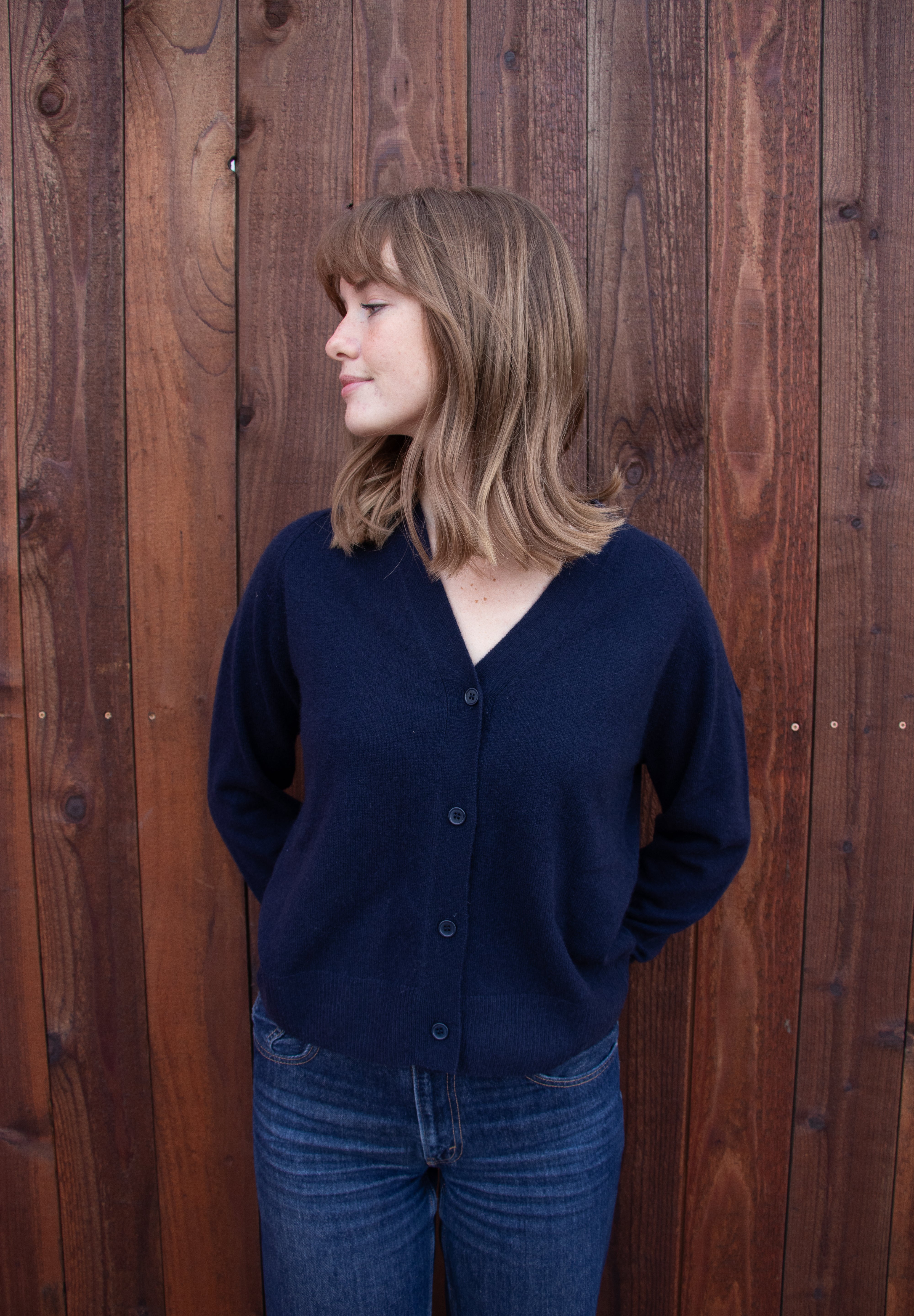 Softest Cashmere Cardigan - Ocean Blue