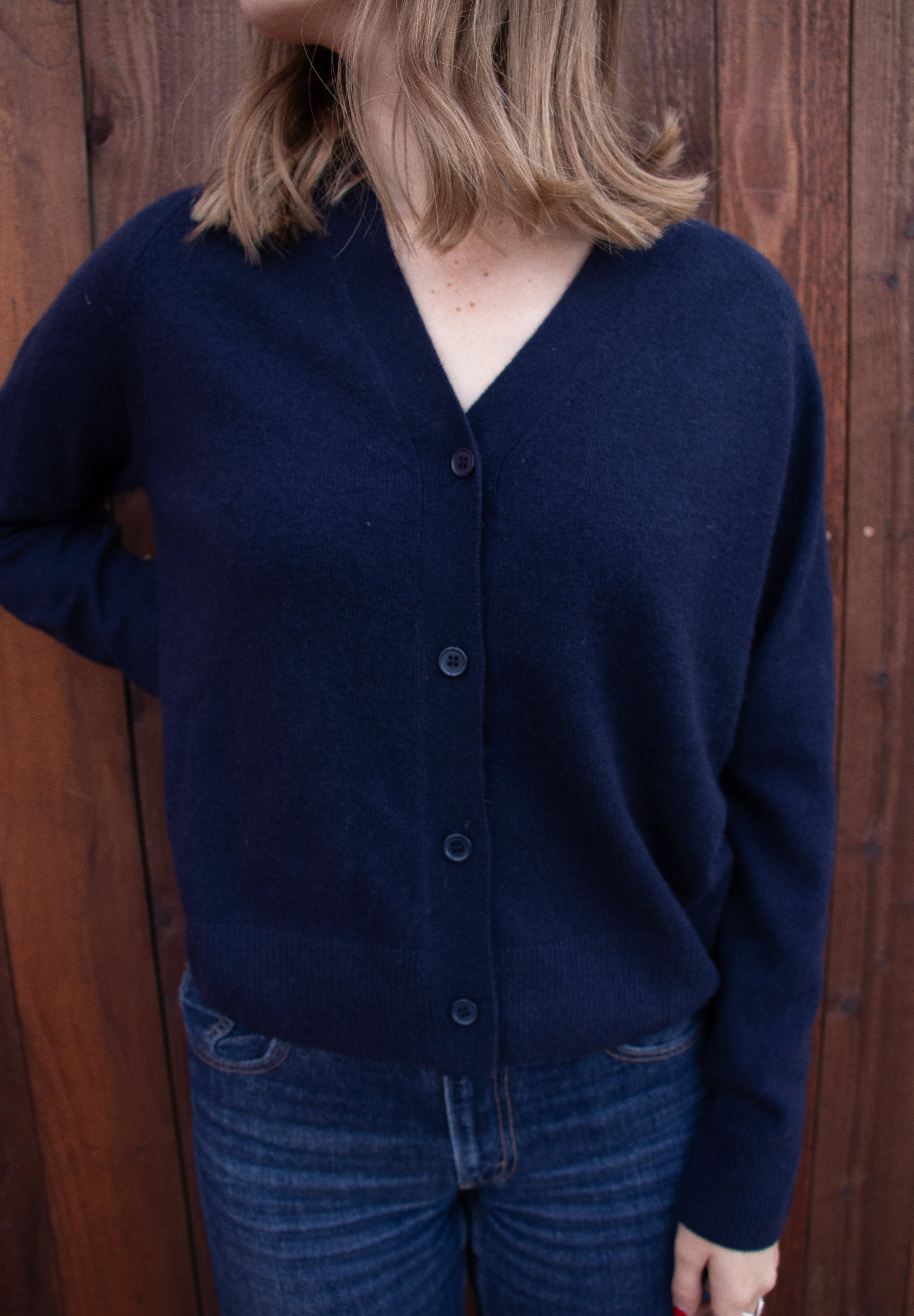 Softest Cashmere Cardigan - Ocean Blue