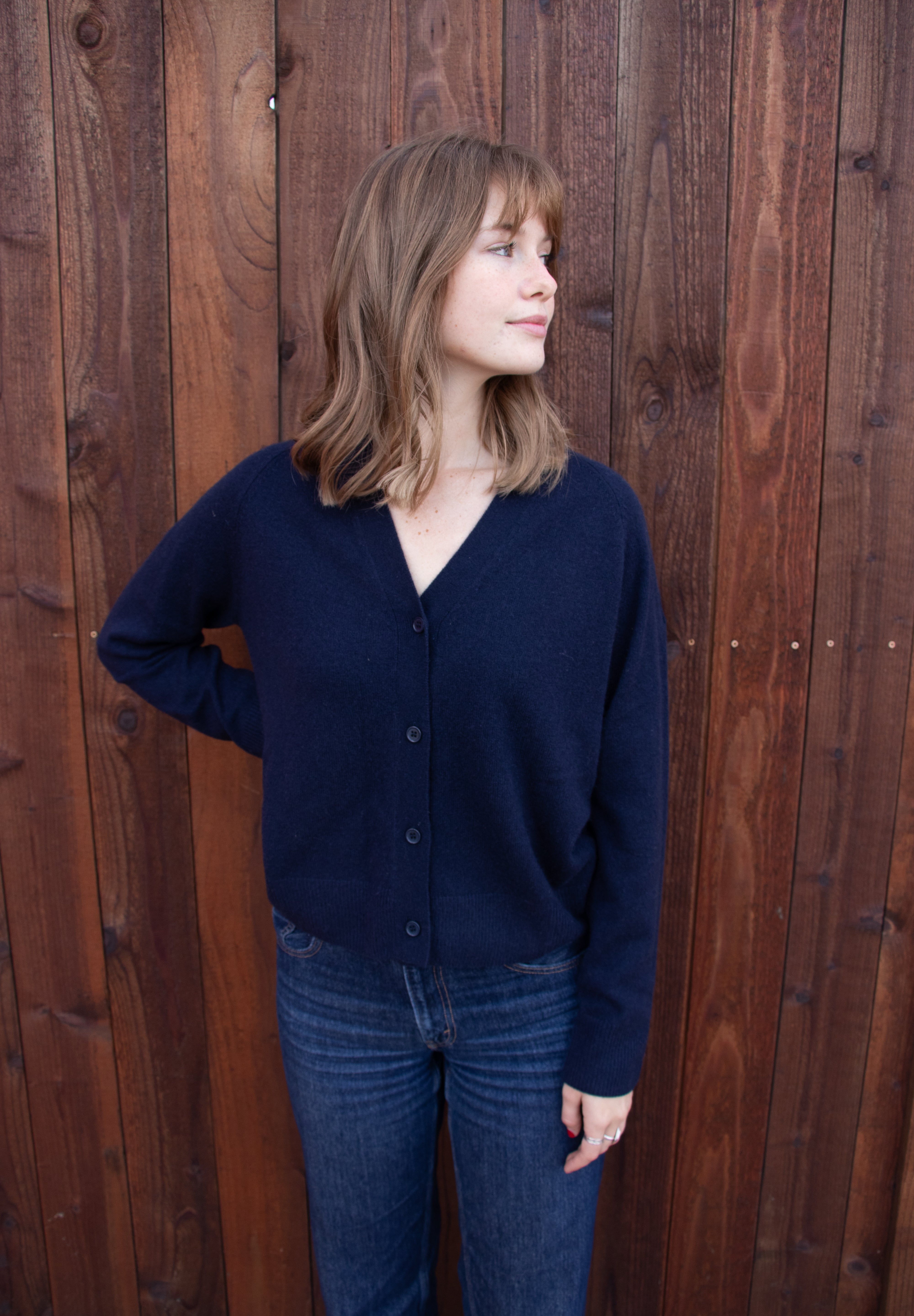 Softest Cashmere Cardigan - Ocean Blue