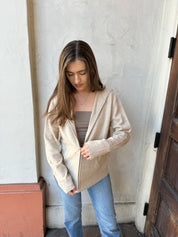 Softest Cashmere Zip-hoodie - Sand