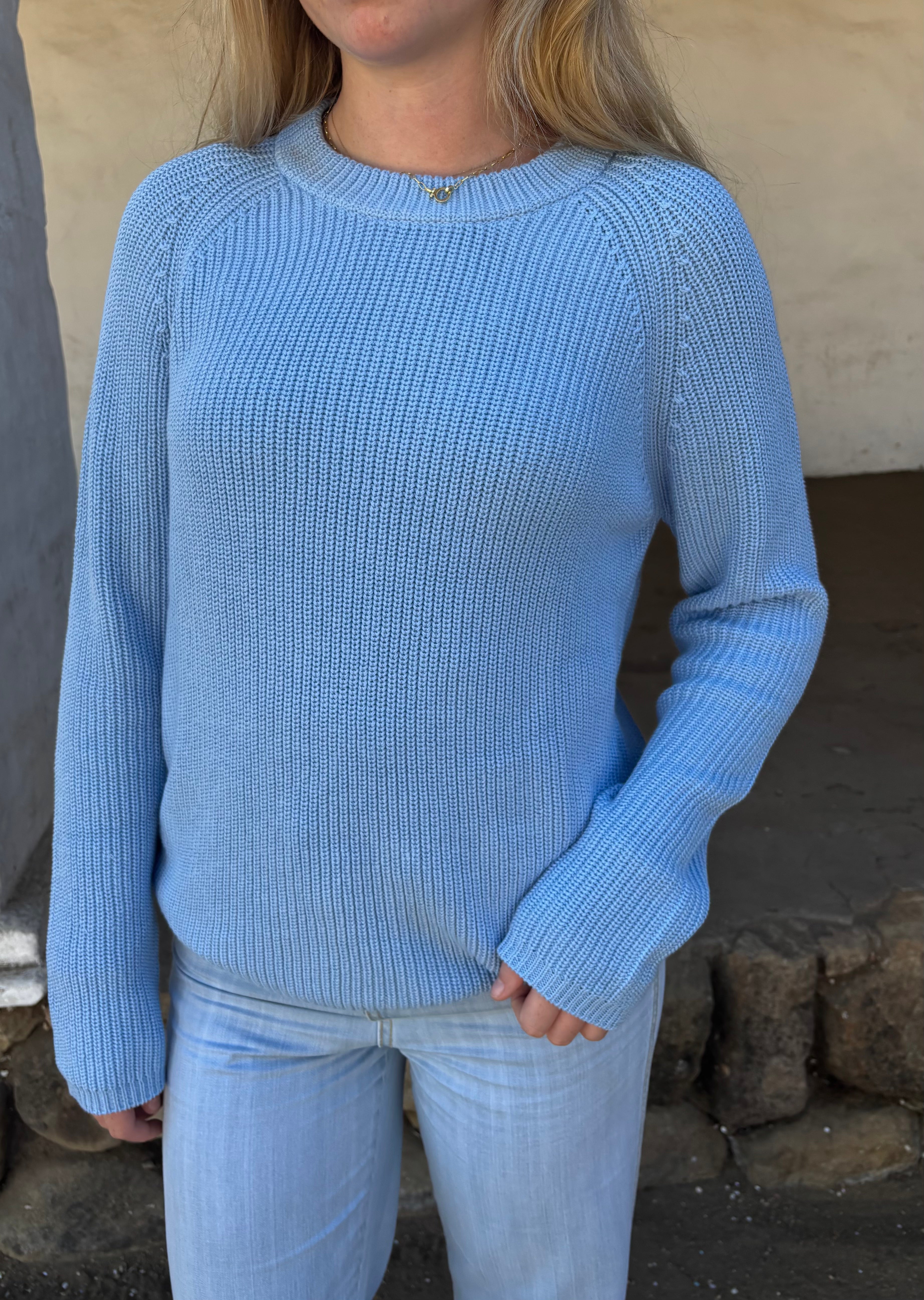 Cotton Fisherman Crew - Hampton Blue