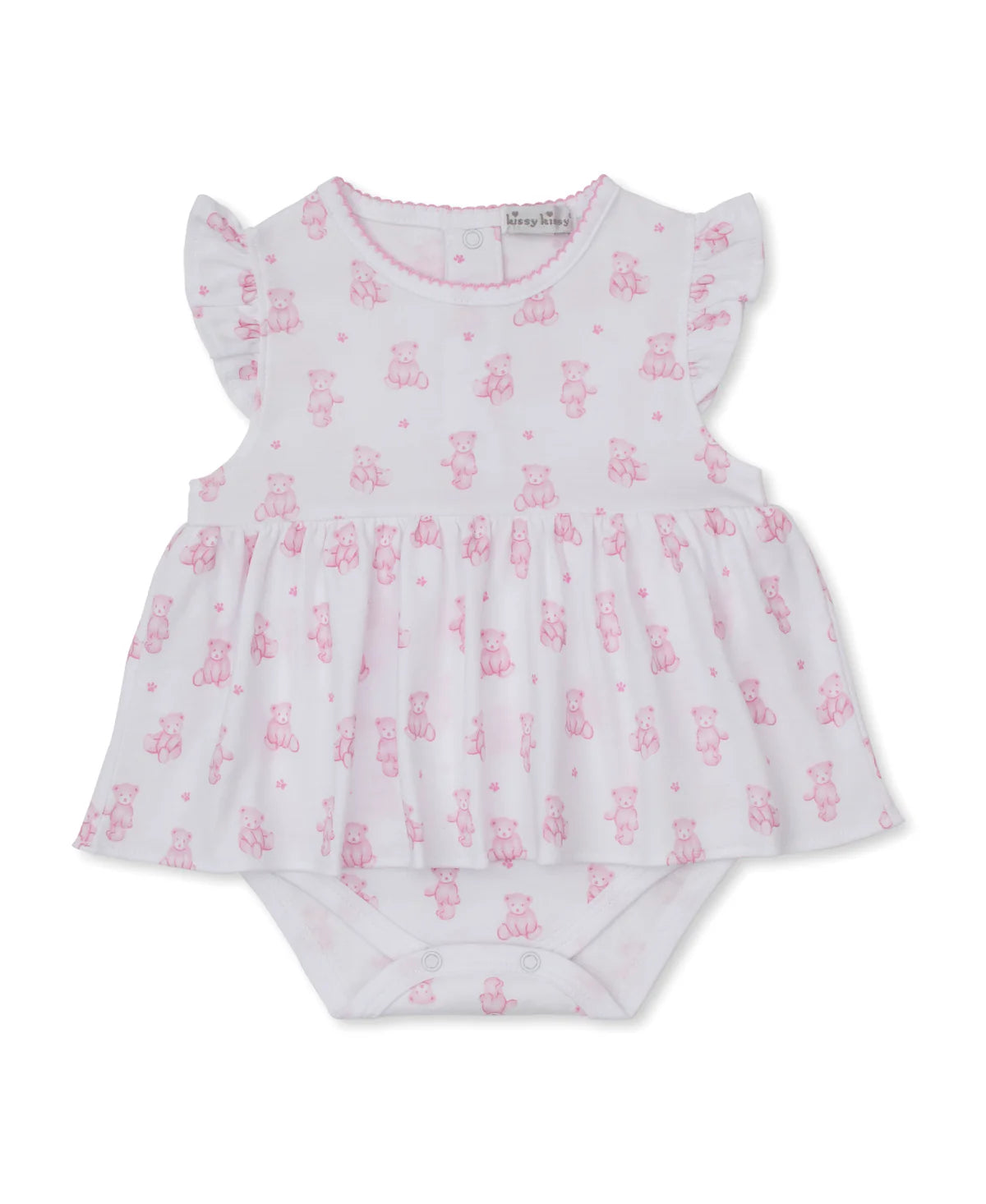 Teddy Bears Bodysuit Dress - Pink
