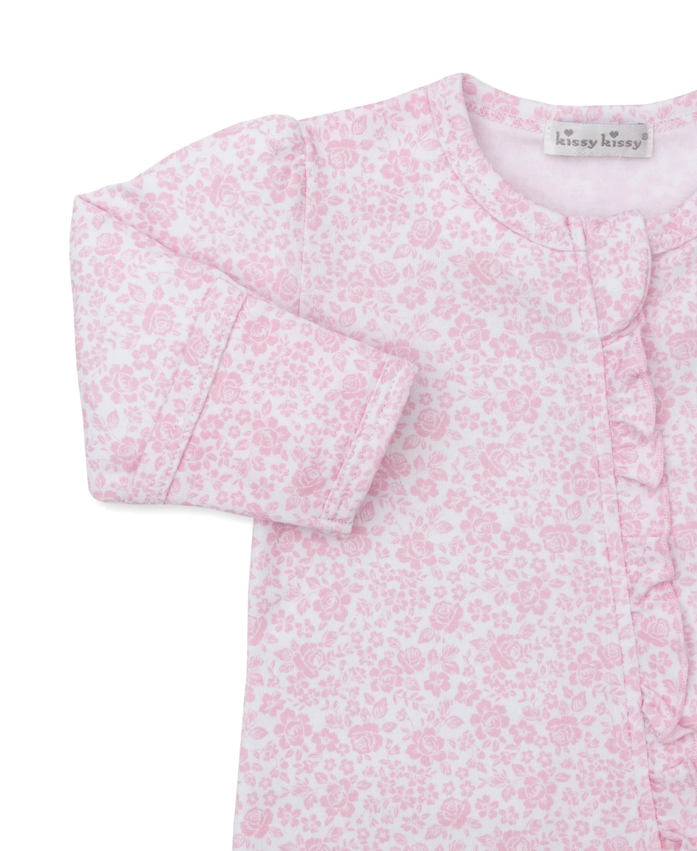 Country Garden Footie w/Zip - Pink