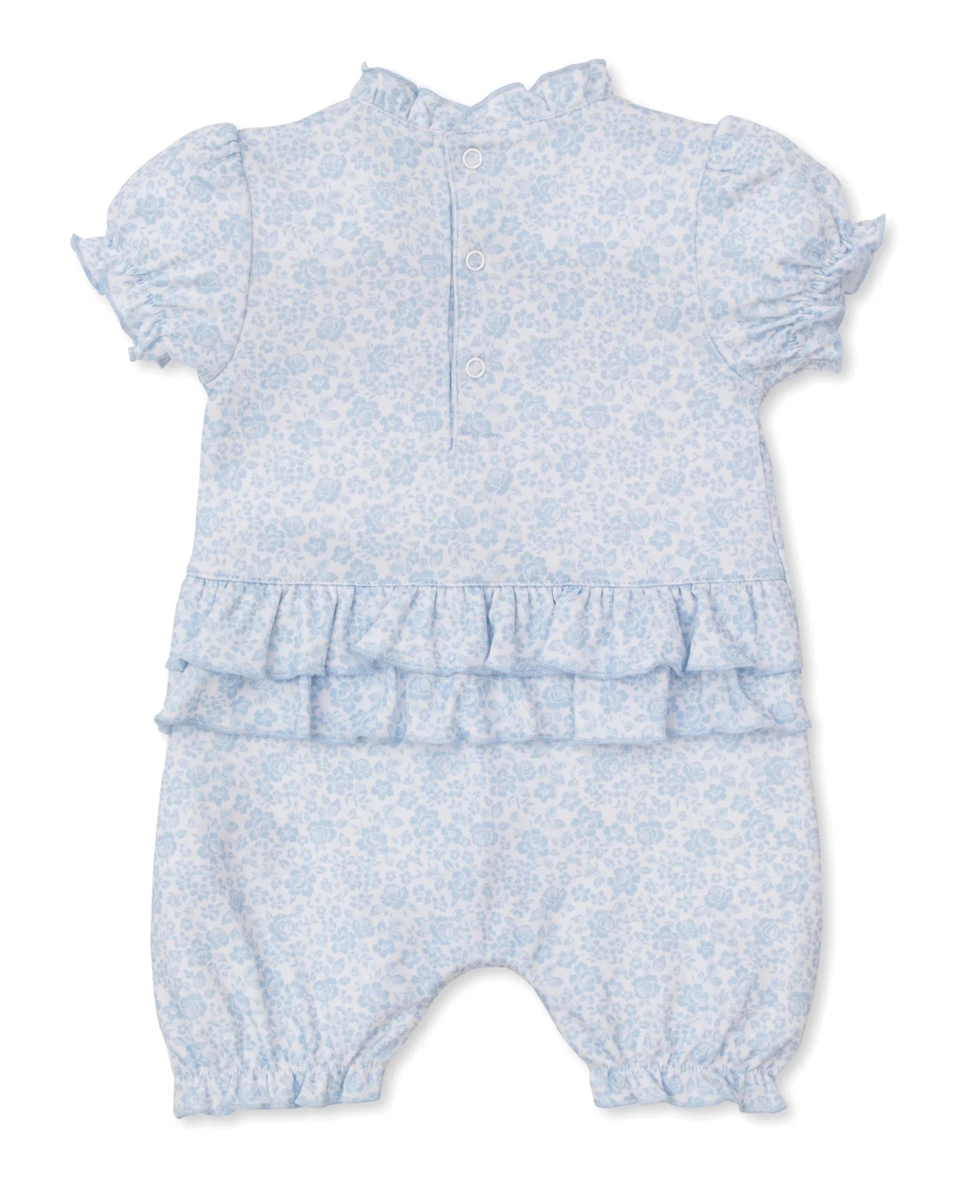 Country Gardens Short Playsuit - Light Blue