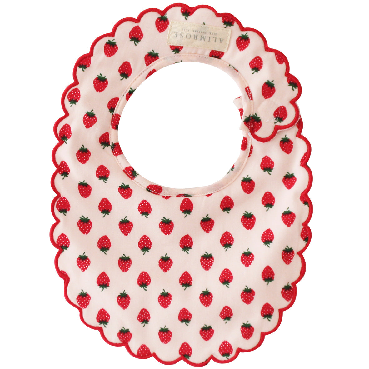 Scallop Bib Strawberries, view 2