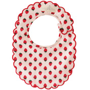 Scallop Bib Strawberries, view 2