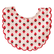 Scallop Bib Strawberries by Alimrose