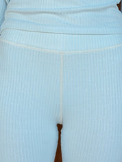 Soft Rib Legging - Sky Blue